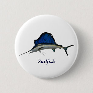 Sailfish 6 Cm Round Badge