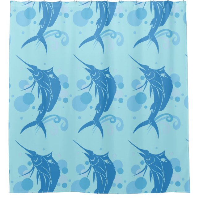 Sailfish Shower Curtain (Front)