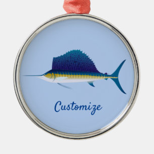 Sailfish Thunder_Cove Metal Ornament