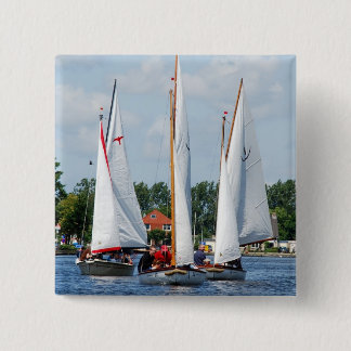 Sailing 15 Cm Square Badge