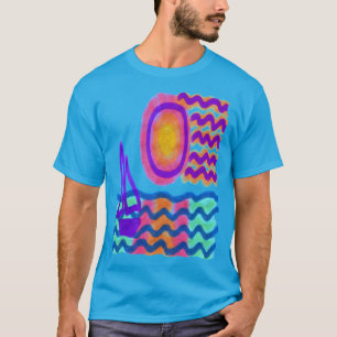 Sailing Abstract Art to Wear T-Shirt