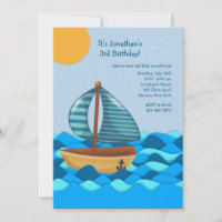 Sailing Along Invitation