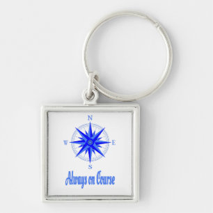 Sailing - Always On Course Compass Shirt Key Ring