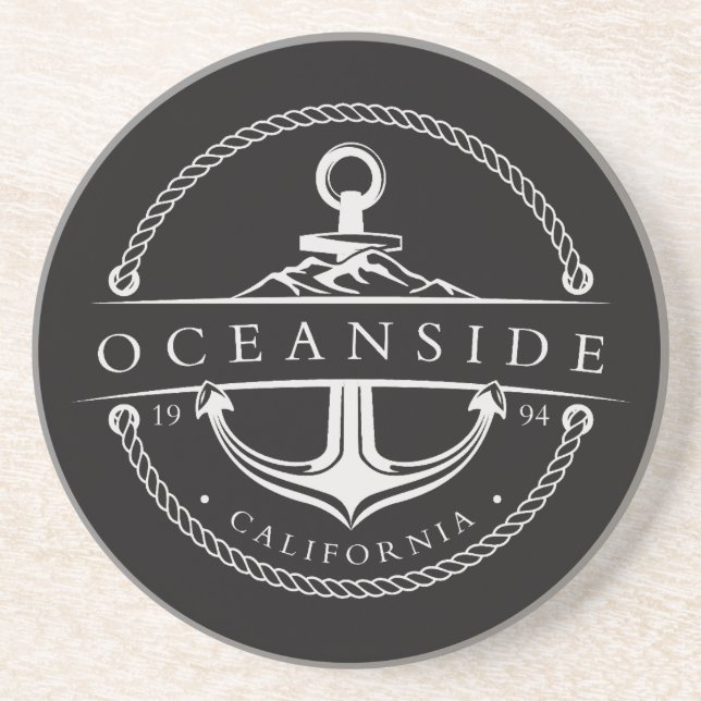 Sailing Anchor Oceanside California 1994 Coaster (Front)