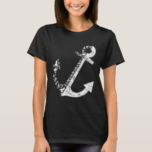 Sailing Anchor Seagull Sailor Navigator Coast Sea T-Shirt