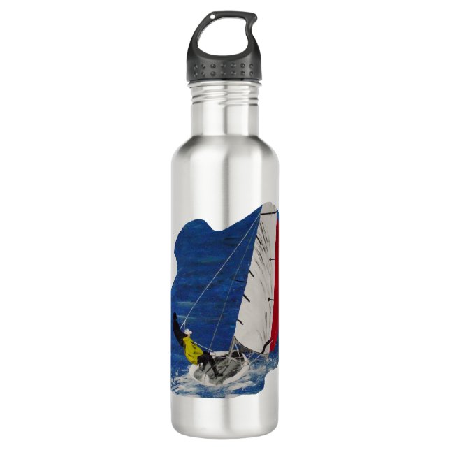 Sailing art 710 ml water bottle (Front)