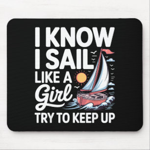 Sailing Art For Women Girls Sailor Sailing Lover S Mouse Pad