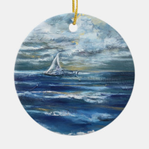 "Sailing" Art Ornament