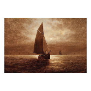 Sailing at Night (circa 1900) Elbridge Wesley Webb Photo Print
