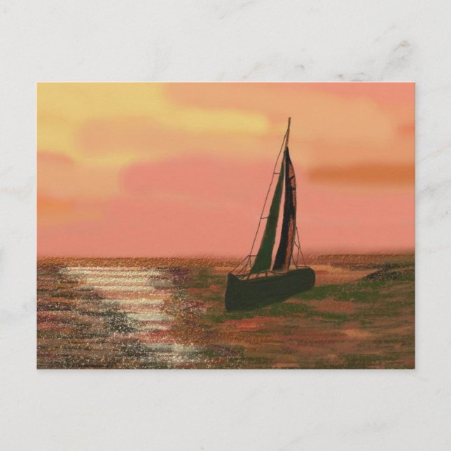 Sailing at Sunset Postcard (Front)