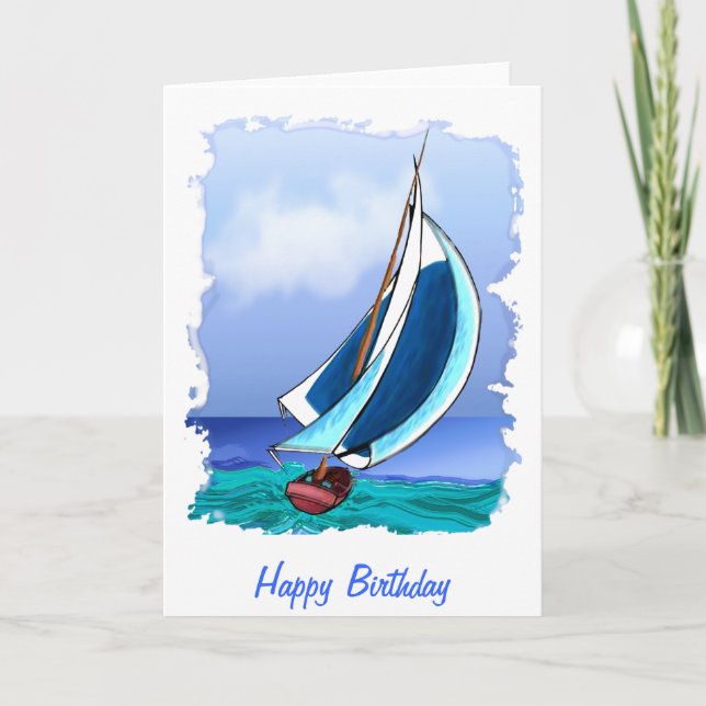 Sailing Away Card (Front)
