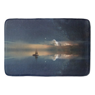 Sailing Away to the Clouds Bath Mat