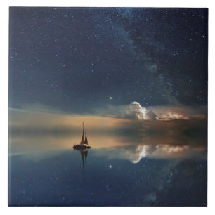 Sailing Away to the Clouds  Ceramic Tile