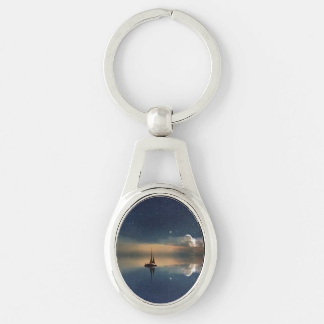 Sailing Away to the Clouds  Key Ring (Front)