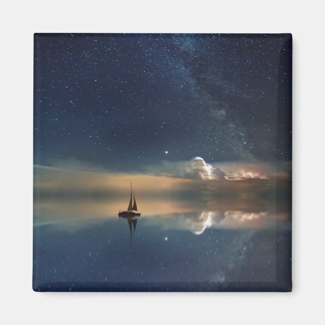 Sailing Away to the Clouds  Magnet (Front)