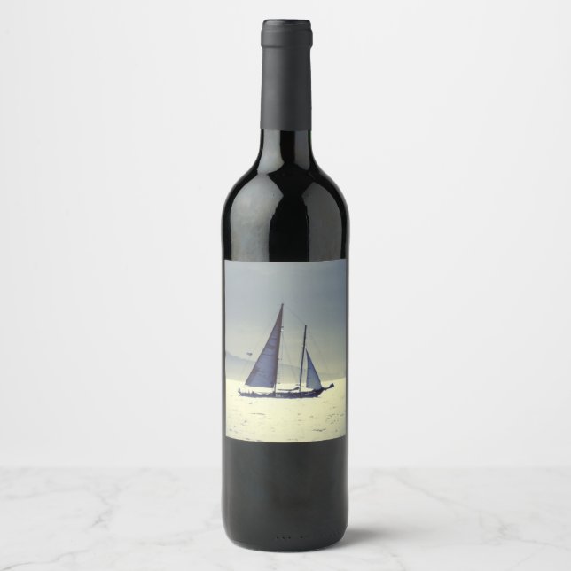 Sailing Away Wine Label (Front)