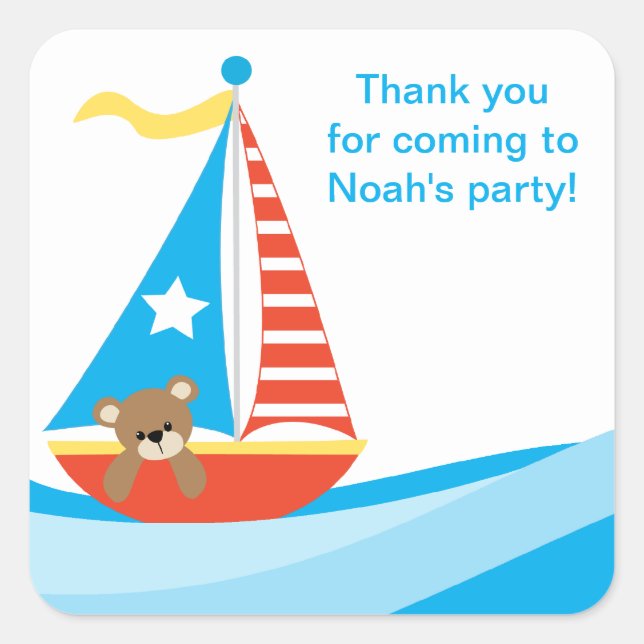 Sailing Bear Stickers (Front)