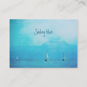sailing blue business card