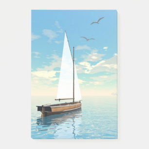 Sailing boat - 3D render Post-it Notes