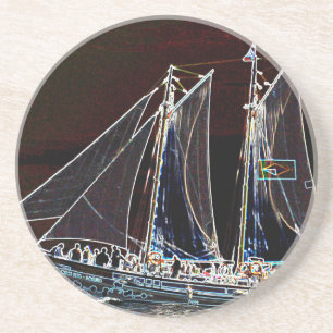 Sailing Boat- Abstract Photograph Coaster