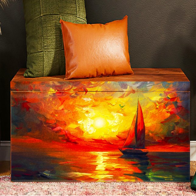 Sailing Boat at Sunset Decoupage Tissue Paper (Creator Uploaded)