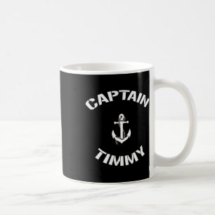 Sailing Boat Captain Timmy Personalised Boating Na Coffee Mug