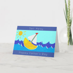 Sailing Boat Father's Day Card