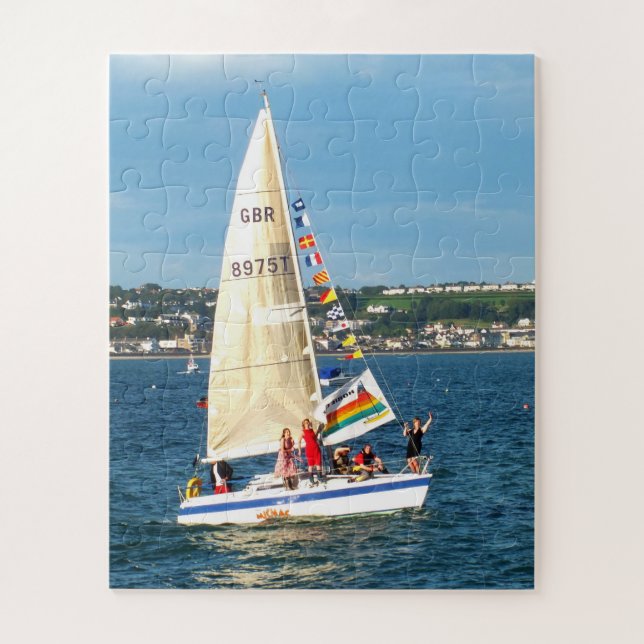 Sailing boat in Jersey Jigsaw Puzzle (Vertical)