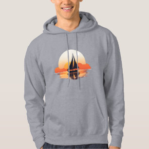 Sailing Boat Man's T-Shirt Hoodie