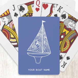 Sailing Boat Name Nautical  Playing Cards