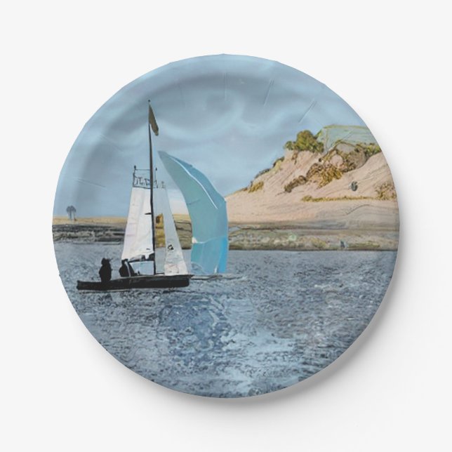 SAILING BOAT PAPER PLATE (Front)