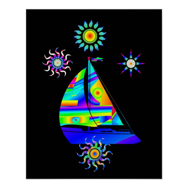 Sailing Boat Poster (Front)