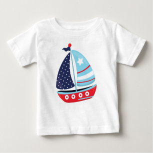 Sailing Boat, Sailor, Sailing, Boat, Ship, Sails Baby T-Shirt