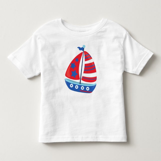 Sailing Boat, Sailor, Sailing, Ship, Sails, Boat Toddler T-Shirt (Front)