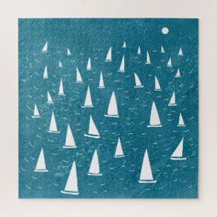 Sailing Boat Seascape Jigsaw Puzzle