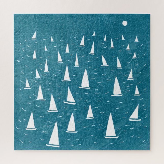 Sailing Boat Seascape Jigsaw Puzzle (Vertical)