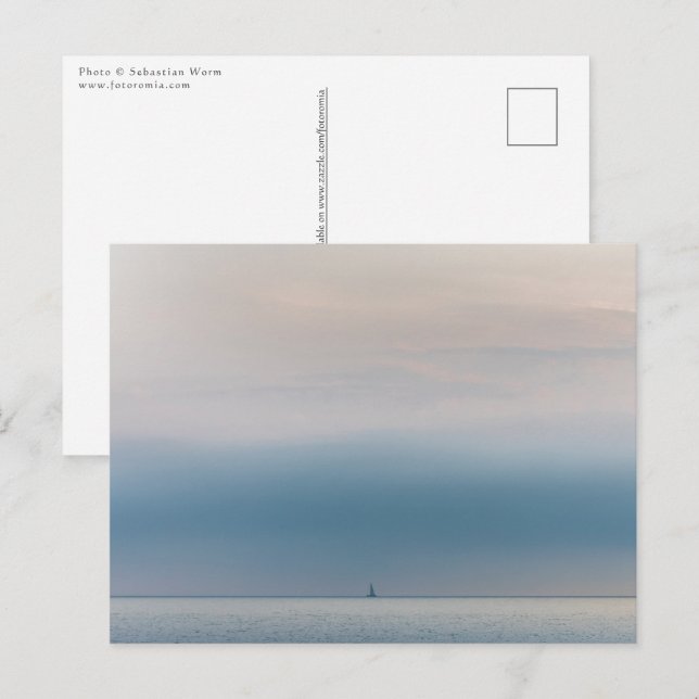 Sailing Boat Seascape Photo Postcard (Front/Back)