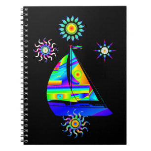 Sailing Boat Spiral Photo Notebook
