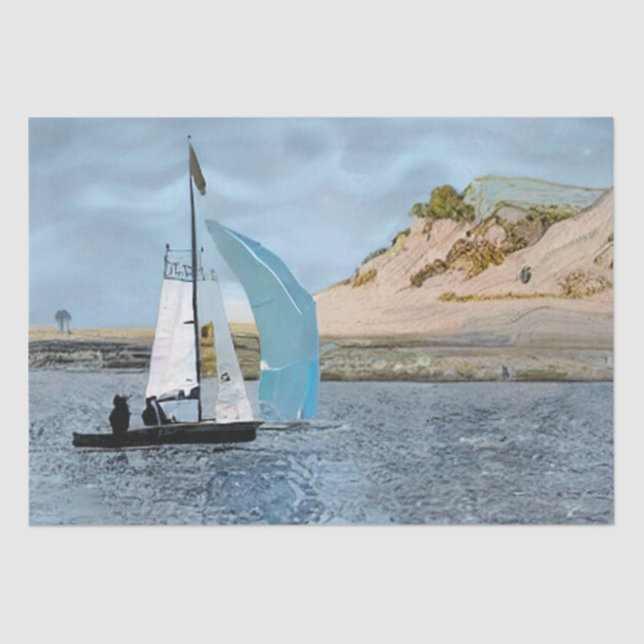 SAILING BOAT TISSUE PAPER (Front)