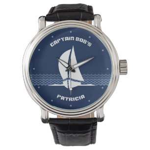 Sailing Boat with customisable Text Watch