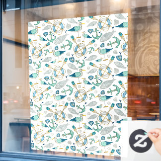 Sailing Boating Marine Shop Ocean Pattern Large