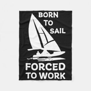 Sailing Boating Yachts Racing Skippers Funny Fleece Blanket