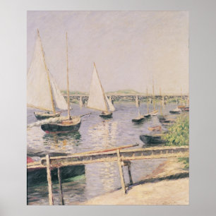 Sailing boats at Argenteuil, c.1888 Poster