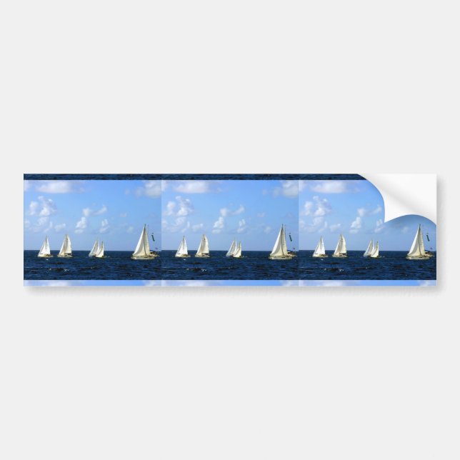 Sailing Boats Bumper Sticker (Front)