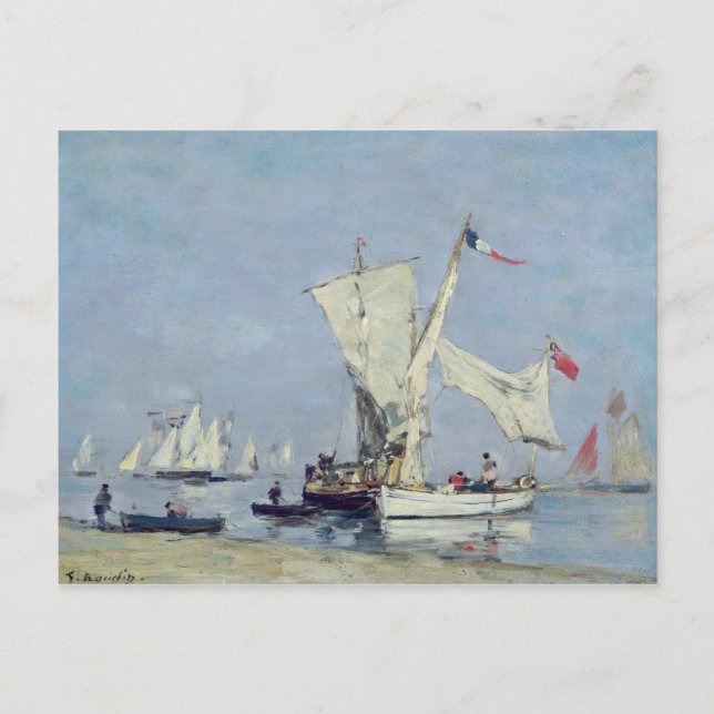 Sailing Boats, c.1869 Postcard (Front)