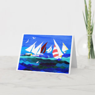 Sailing Boats Greeting Card
