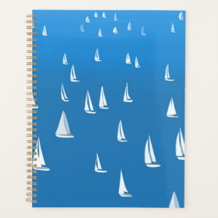 Sailing Boats in deep blue Sea - Regatta Sailboats Planner