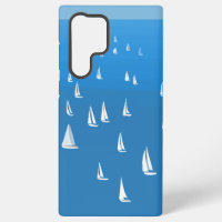 Sailing Boats in deep blue Sea - Regatta Sailboats