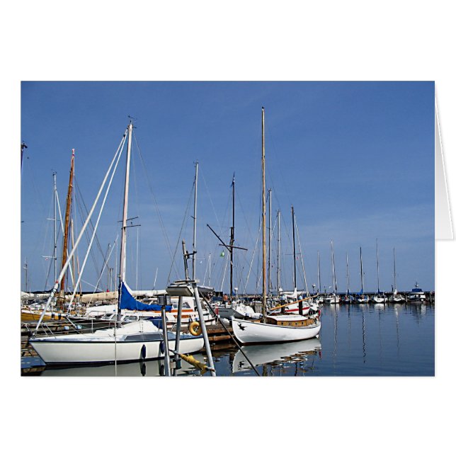 Sailing boats in the harbour (Front Horizontal)