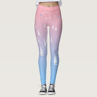 Sailing Boats on the Ocean Leggings